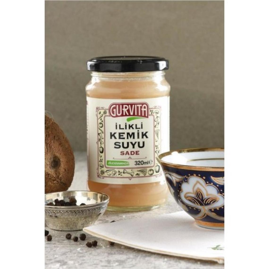 Gurvita Ilikli Kemik Suyu Sade 320 ml 6' Lı