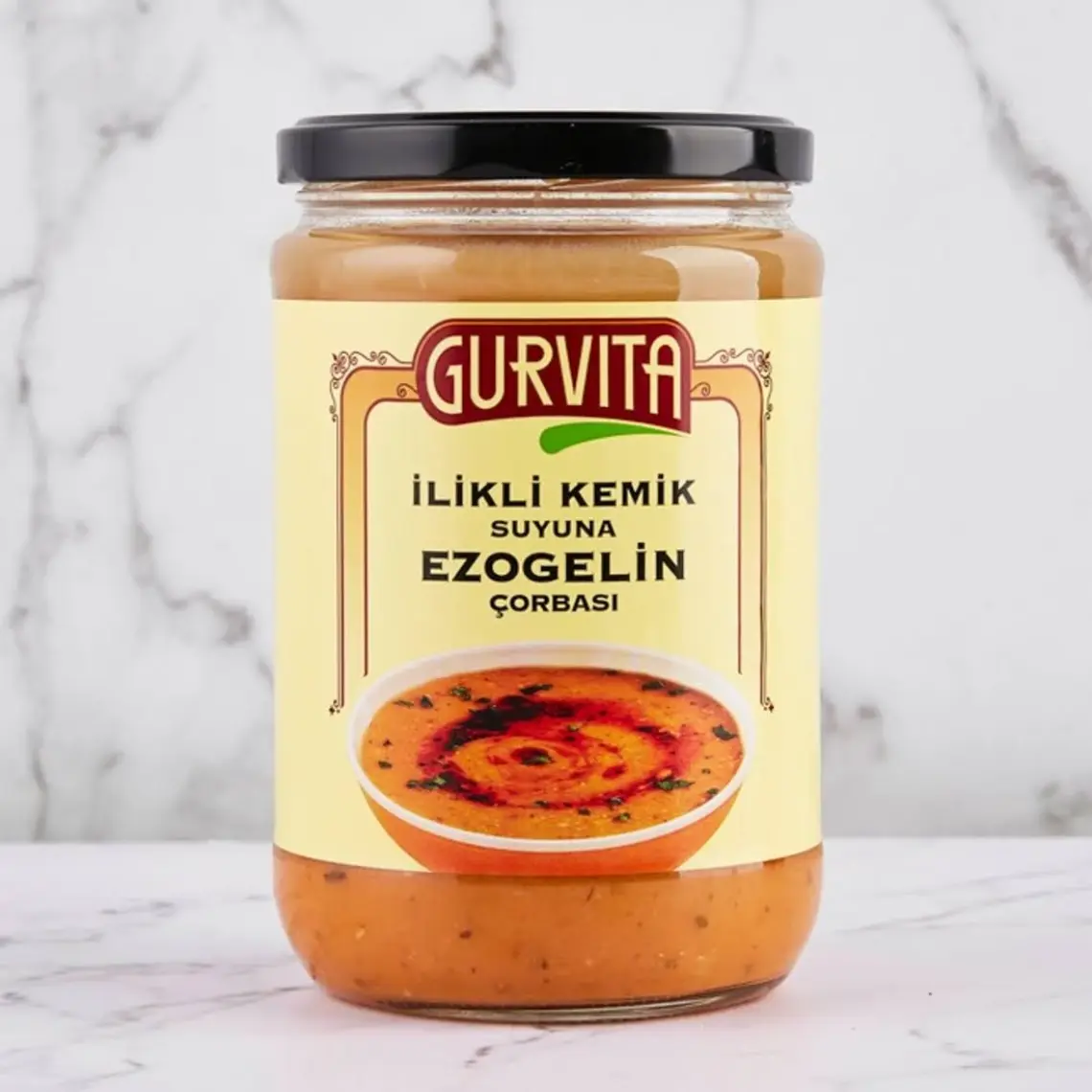 Gurvita Ilikli Kemik Suyuna Ezogelin Çorbası 660 ml