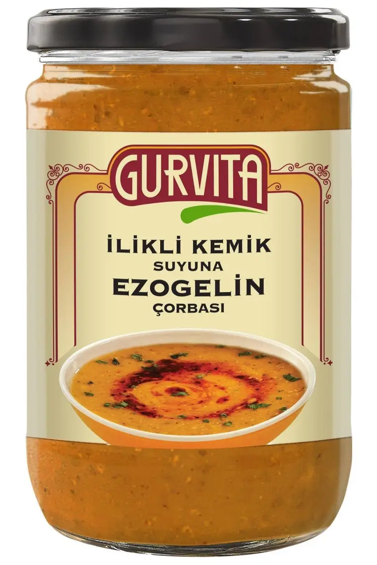 Gurvita Ilikli Kemik Suyuna Ezogelin Çorbası 660 ml