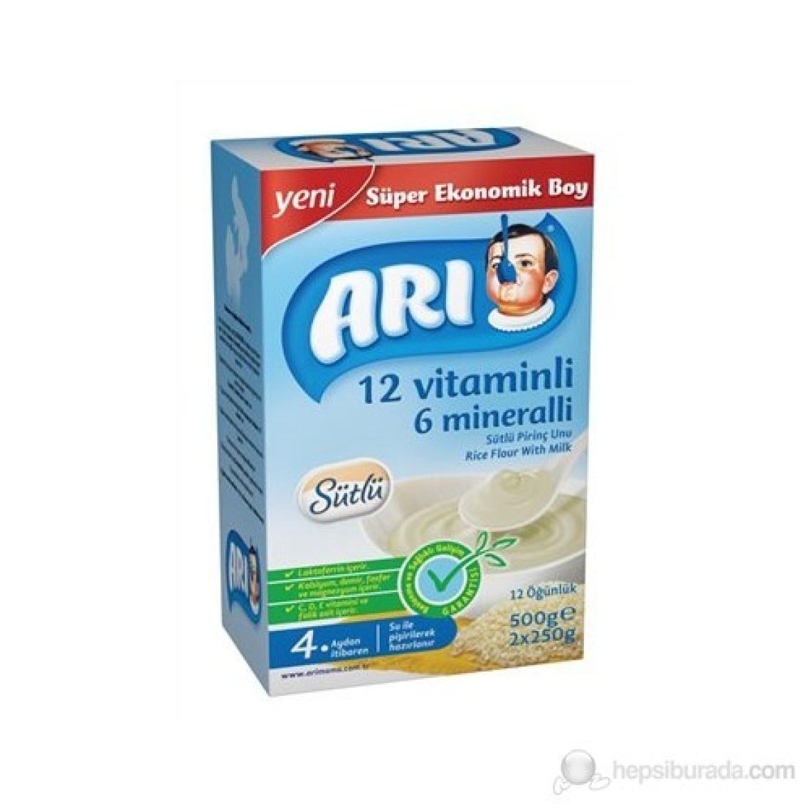Arı Mama Sütlü Pirinç Unu Bebek Maması 500 gr – 12 Vitamin ve 6 Mineral ile Zenginleştirilmiş Besleyici Formül