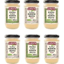Gurvita Ilikli Kemik Suyu 3AD Dana SADE+3AD Kuzu 320 ml 6'lı