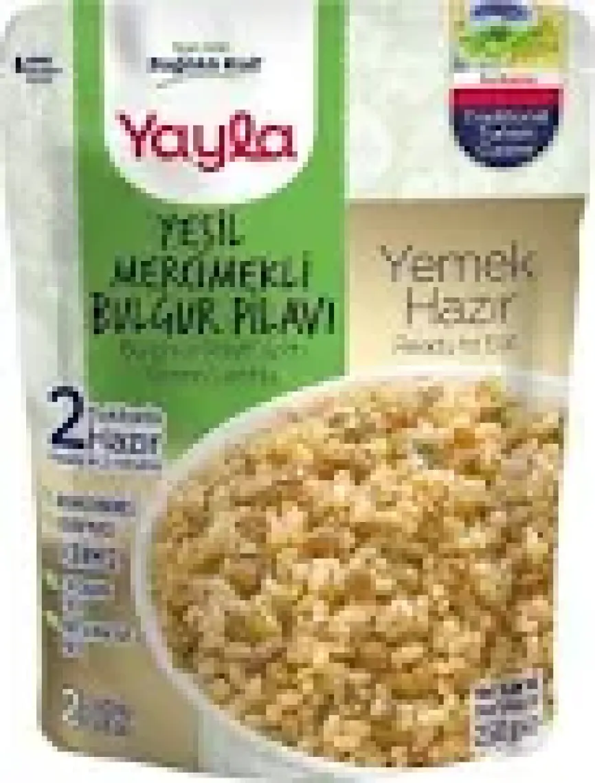 Yayla Yemek Hazır Yeşil Mercimekli Bulgur Pilavı 250 gr