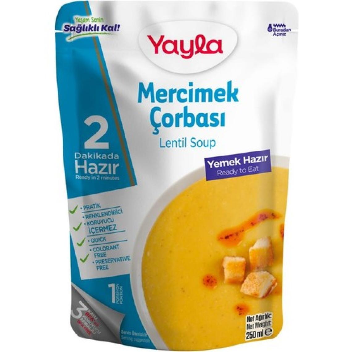 Yayla Yemek Hazır Mercimek Çorbası 250 gr