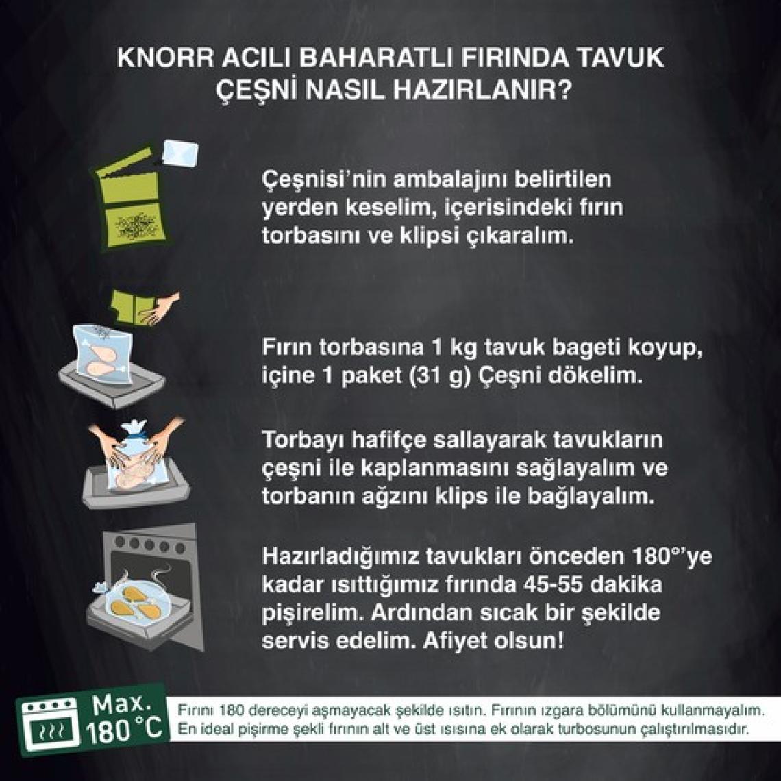 Knorr Çeşni Acılı Baharatlı Çeşnile Fırınla 31 g