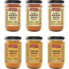 Gurvita Ilikli Kemik Suyu 3AD Dana SEBZELI+3AD Tavuk Sebzeli 320 ml 6'lı