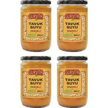 Gurvita Tavuk Suyu Sebzeli 660 ml 4'lü