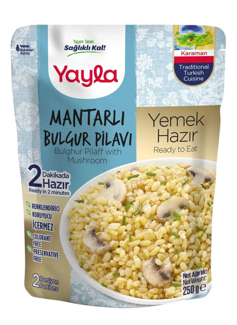 Yayla Yemek Hazır Mantarlı Bulgur Pilavı 250 gr