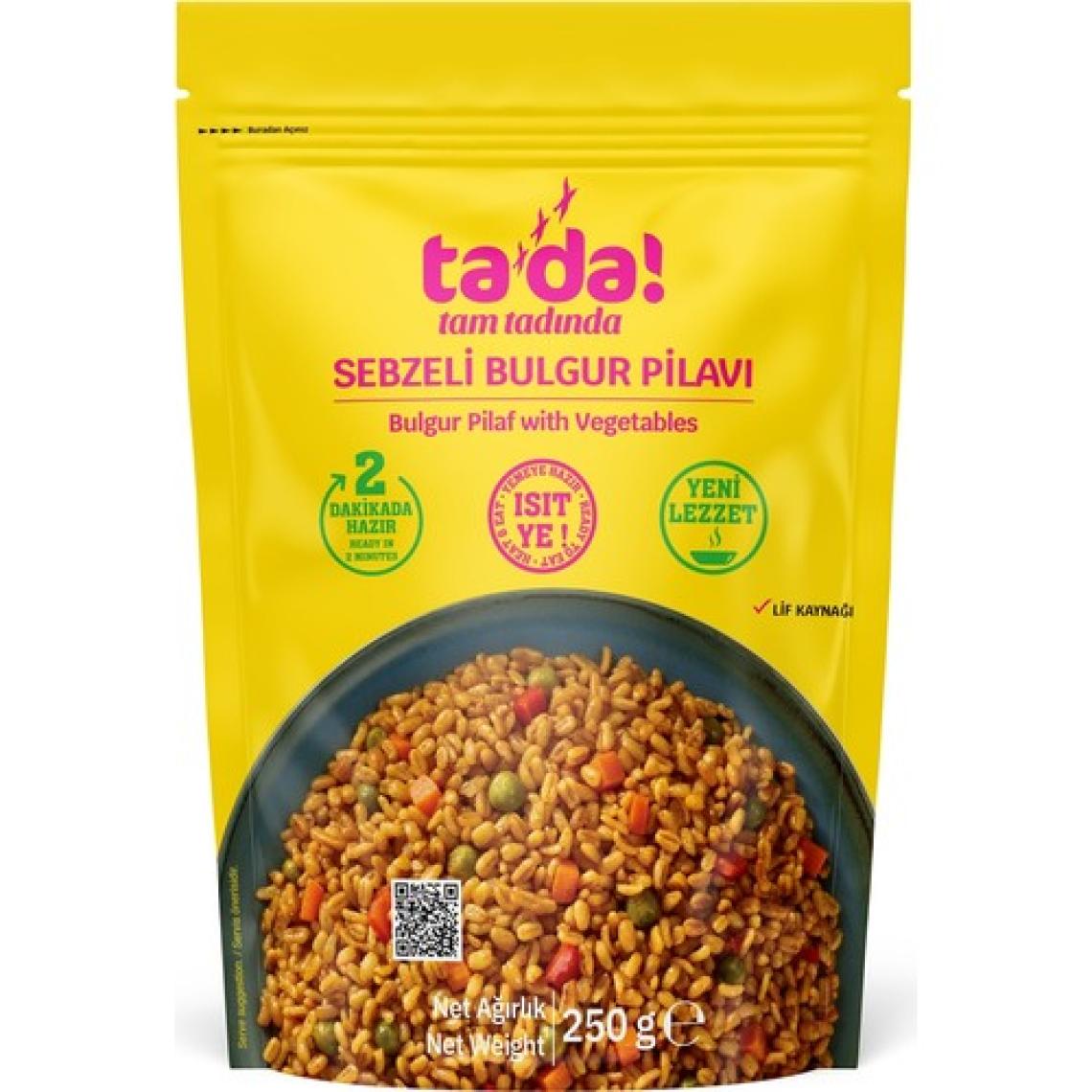 Tada Sebzeli Bulgur Pilavı Yeni Ambalajında 250 gr