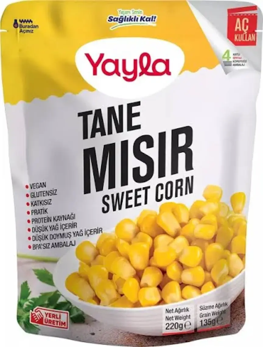 Haşlanmış Tane Mısır 220 gr
