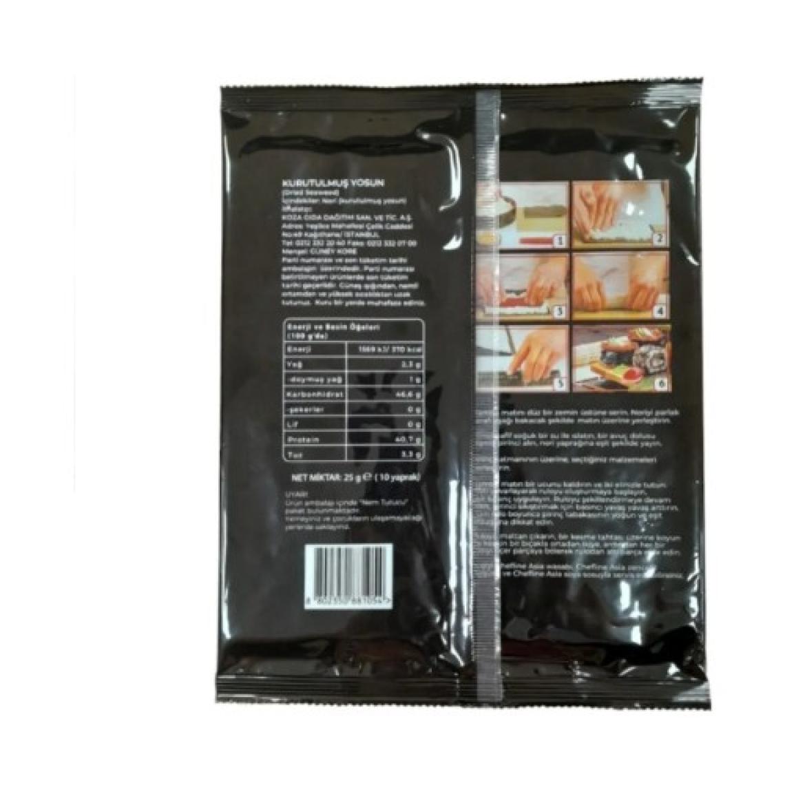 Chefline Asia Yaki Nori Deniz Yosunu Gold 10 Yaprak 25gr 2'li Set