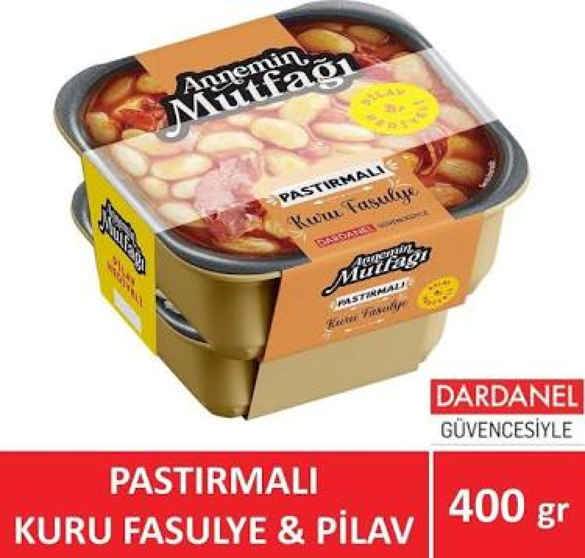 Dardanel Annemin Mutfağı Hazır Yemek Pastırmalı Kuru Fasulye 200 gr & Pilav 200 gr