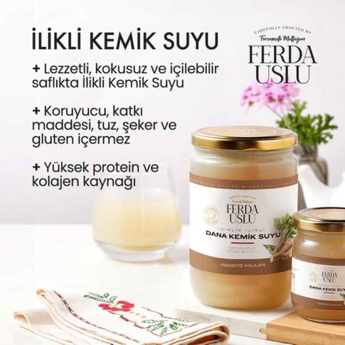 Fermente Mutfağım İçimlik Dana İlikli Kemik Suyu 660 ml