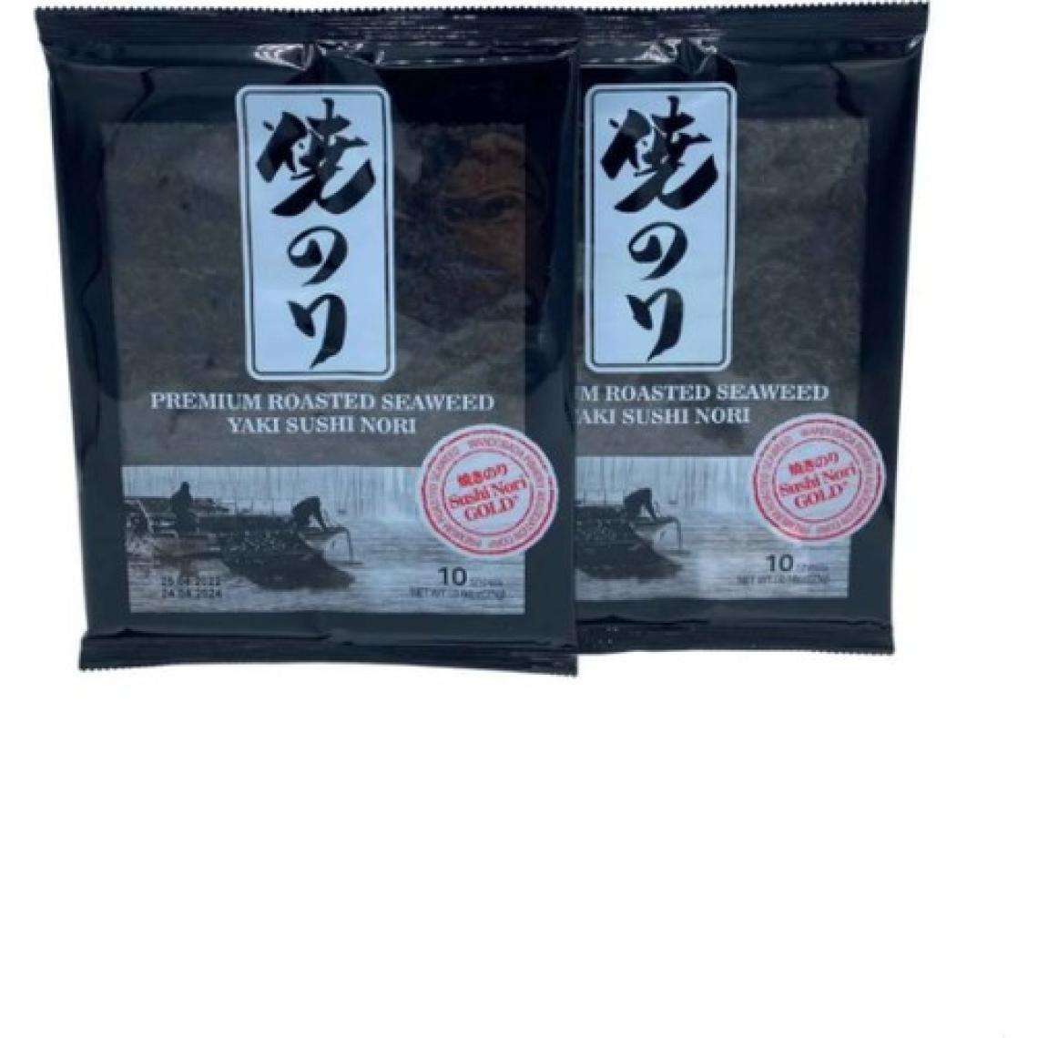 Sea Food Seafood Sushi Yosunu Yaki Sushi Nori Gold Premium 10 Yaprak x 2 Paket