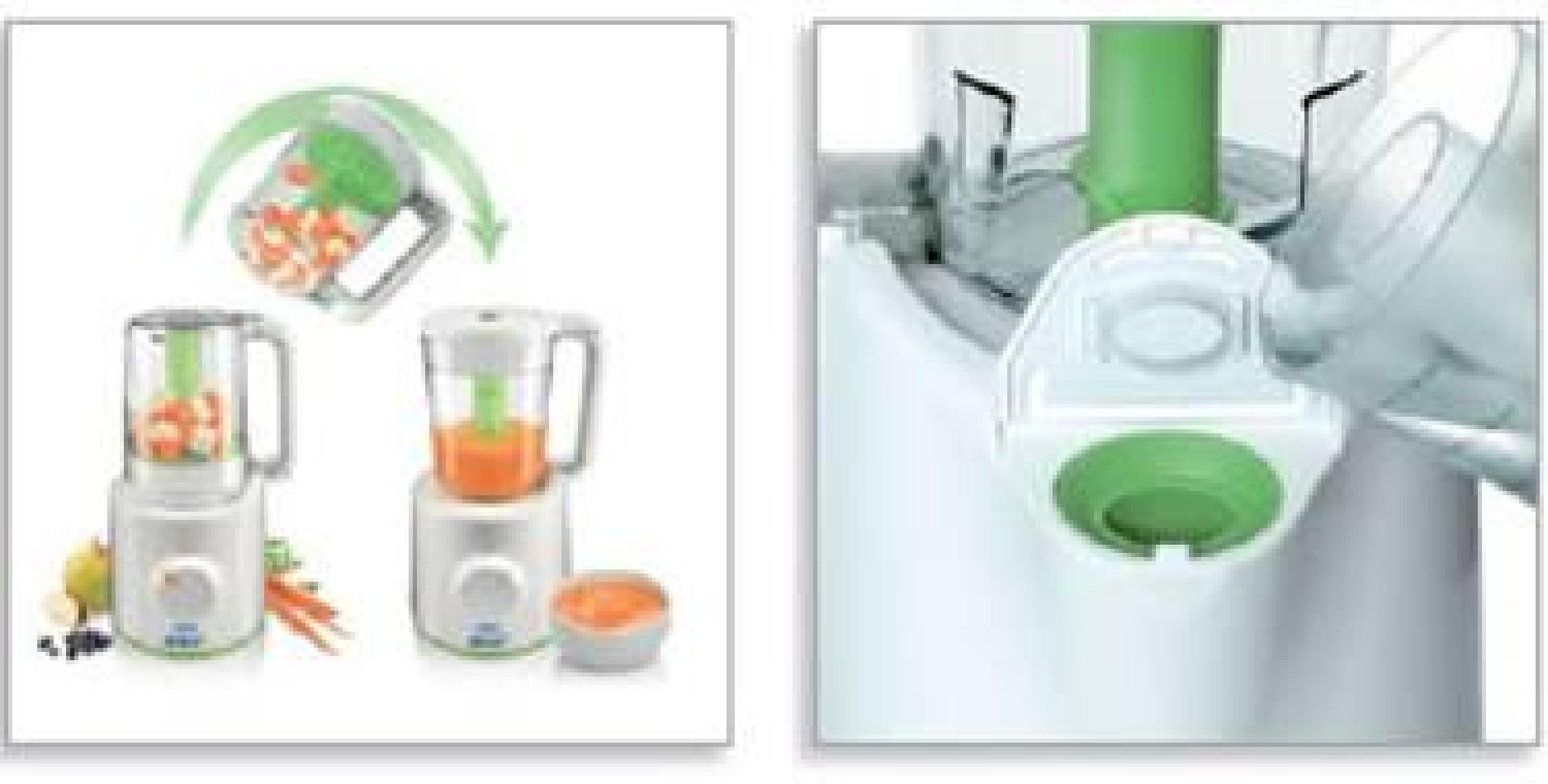 Philips Avent Buharlı Pişirici ve Blender Wasabi SCF870/22