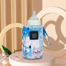 Zigver USB Süt Su Isıtıcı Seyahat Arabası Yalıtımlı Çanta Bebek Biberon Isıtıcı Yenidoğan Bebek Taşınabilir Şişe Besleme Isıtıcıları Mavi