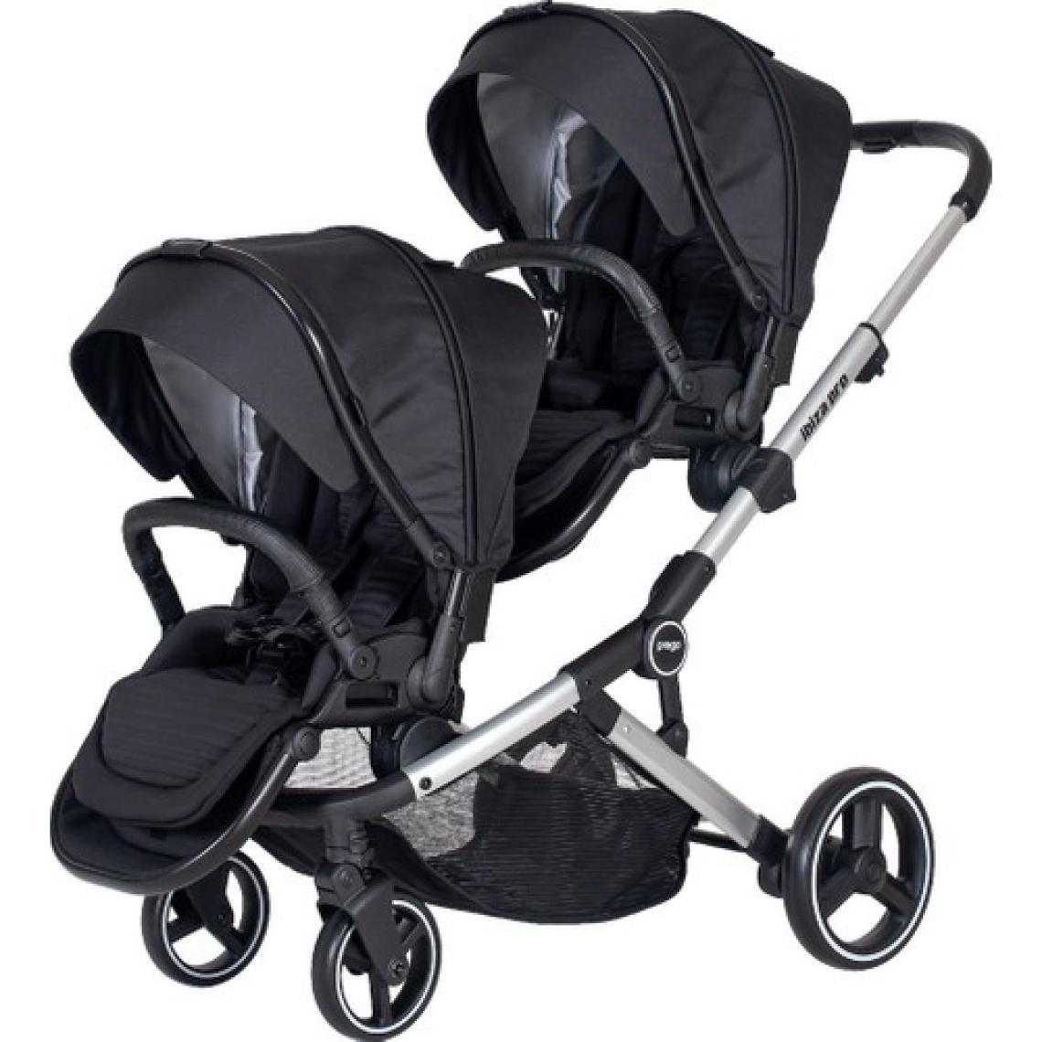 Prego 2071 Ibiza Pro İkiz Travel Sistem Bebek Arabası Siyah