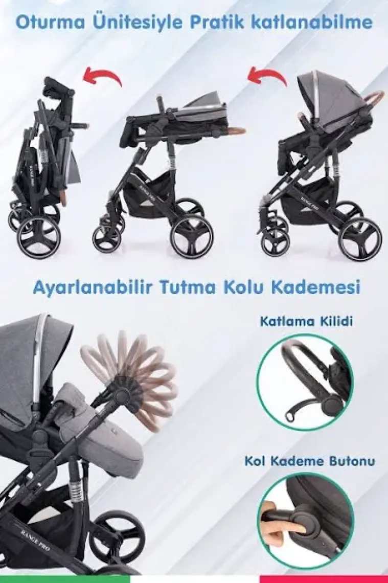 Prego Range Pro Travel Sistem Portbebeli Bebek Arabası