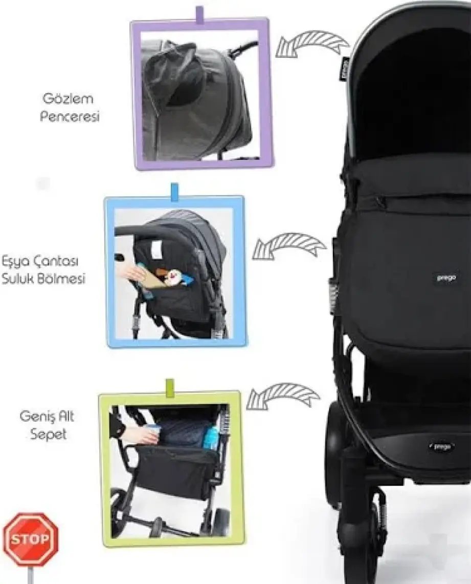 Prego Range Pro Travel Sistem Portbebeli Bebek Arabası