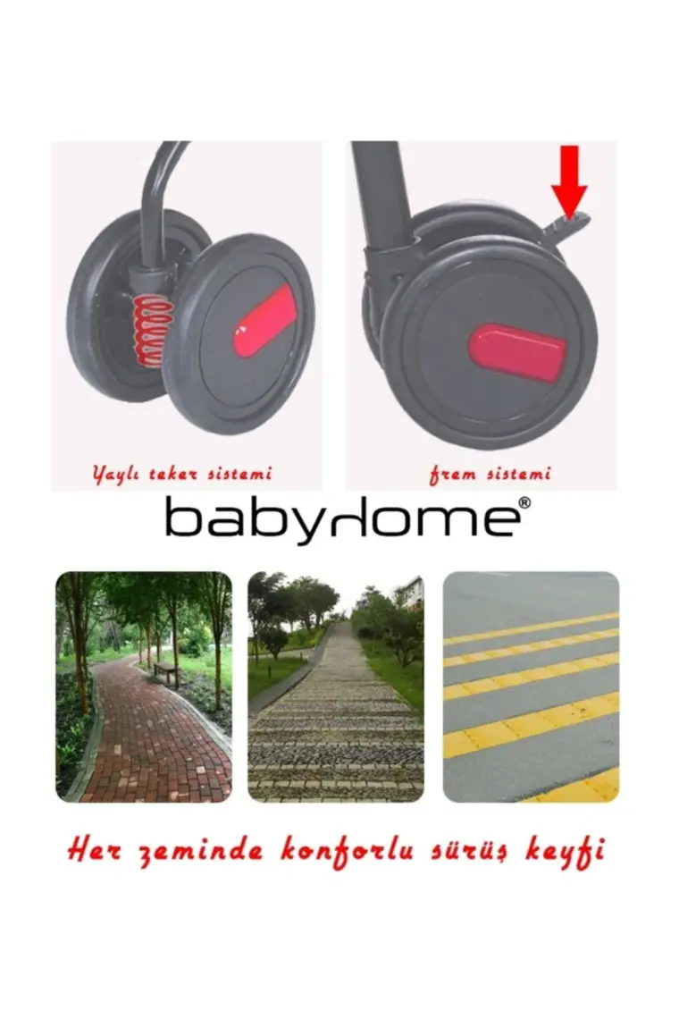 Baby Home 104 Quid Tam Yatarlı Baston Bebek Arabası