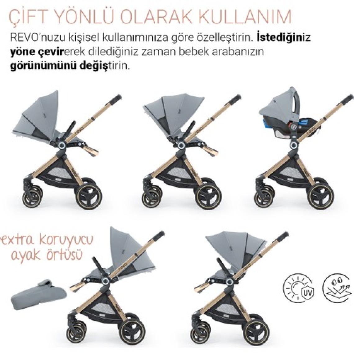 Huggy Revo 5 In 1 Travel Sistem Bebek Arabası
