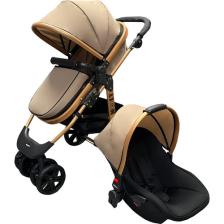 Mooly SC-2401 Travel Sistem Bebek Arabası - Gold Kahve