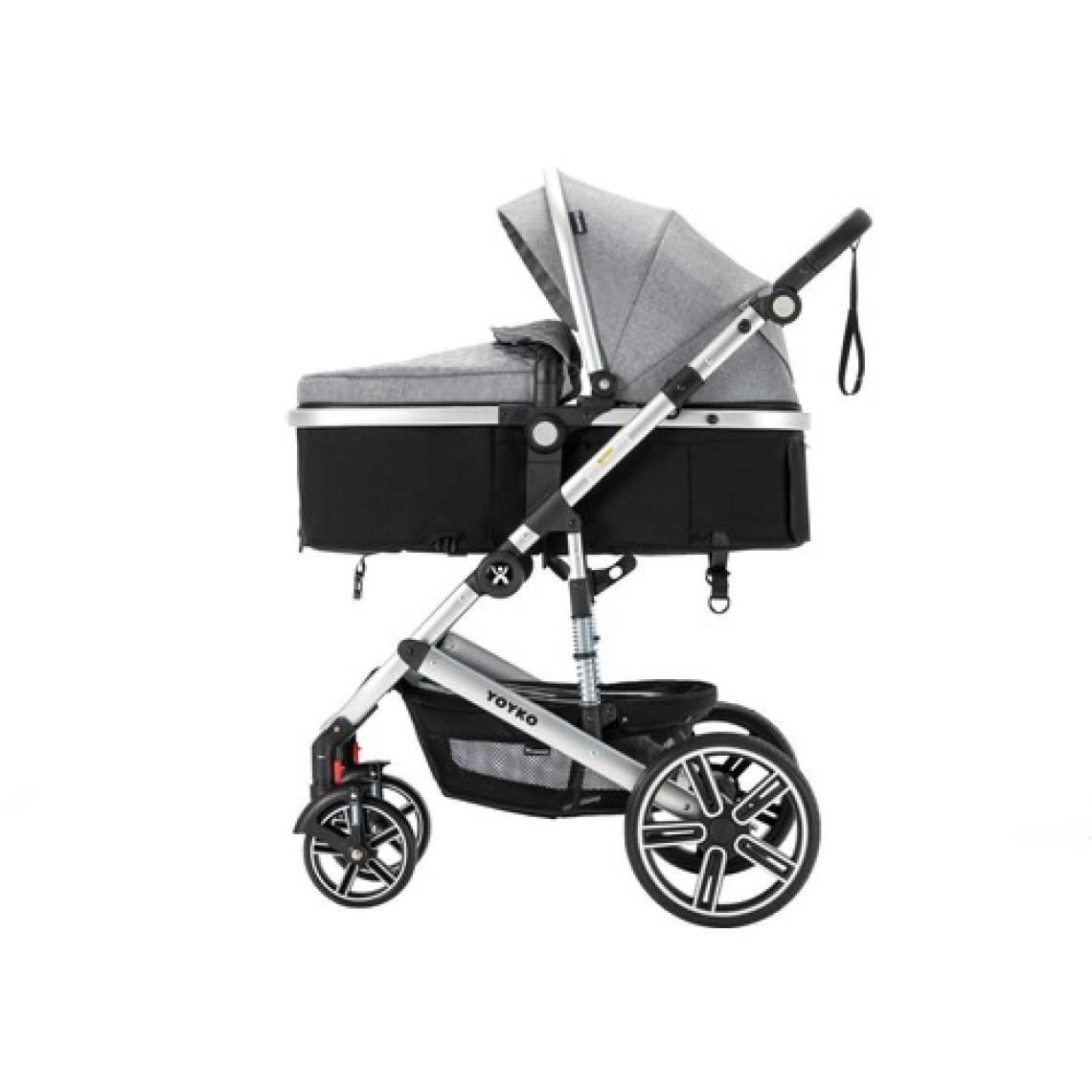 Yoyko Ultimate Travel Sistem Bebek Arabası 3 İn 1 Gri Silver