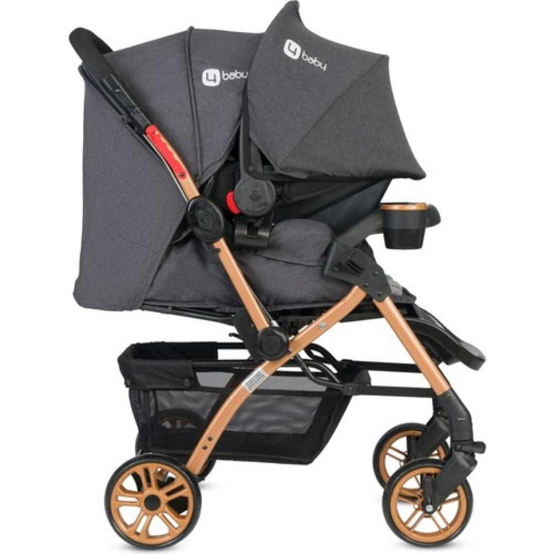 4 Baby Travel Sistem Çift Yönlü Bebek Arabası Ayak Örtülü + Yağmurluk Ilk Adım Bebe