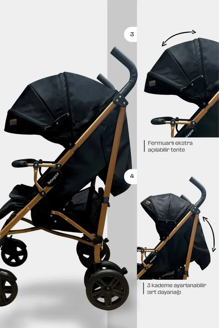 Bebegold Lux Baston Bebek Arabası