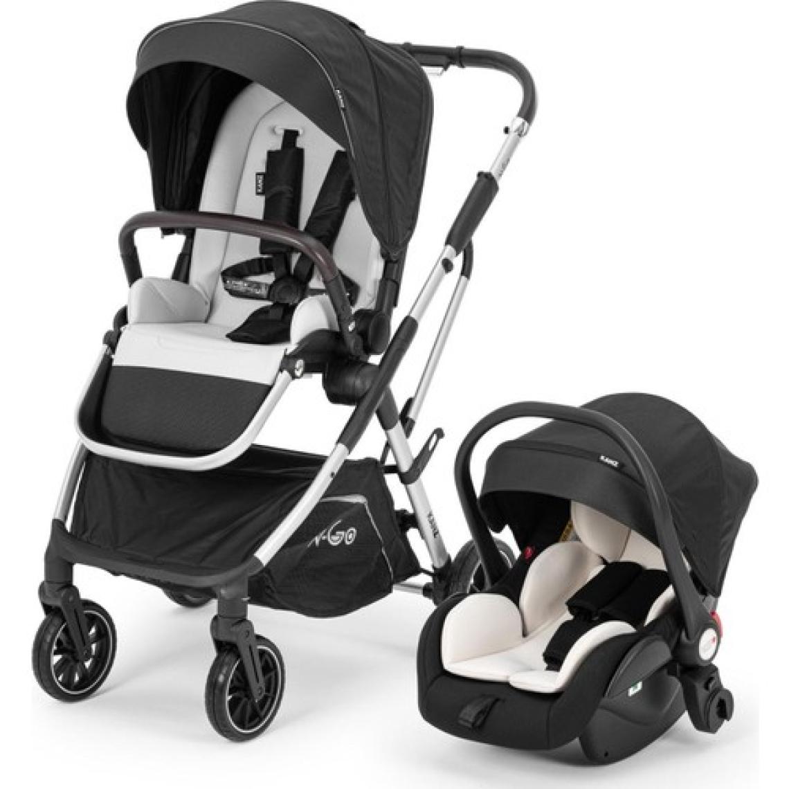 Kanz N-Go Tek Elle Katlanabilen Çift Yönlü Seyahat Travel Sistem Bebek Arabası Siyah