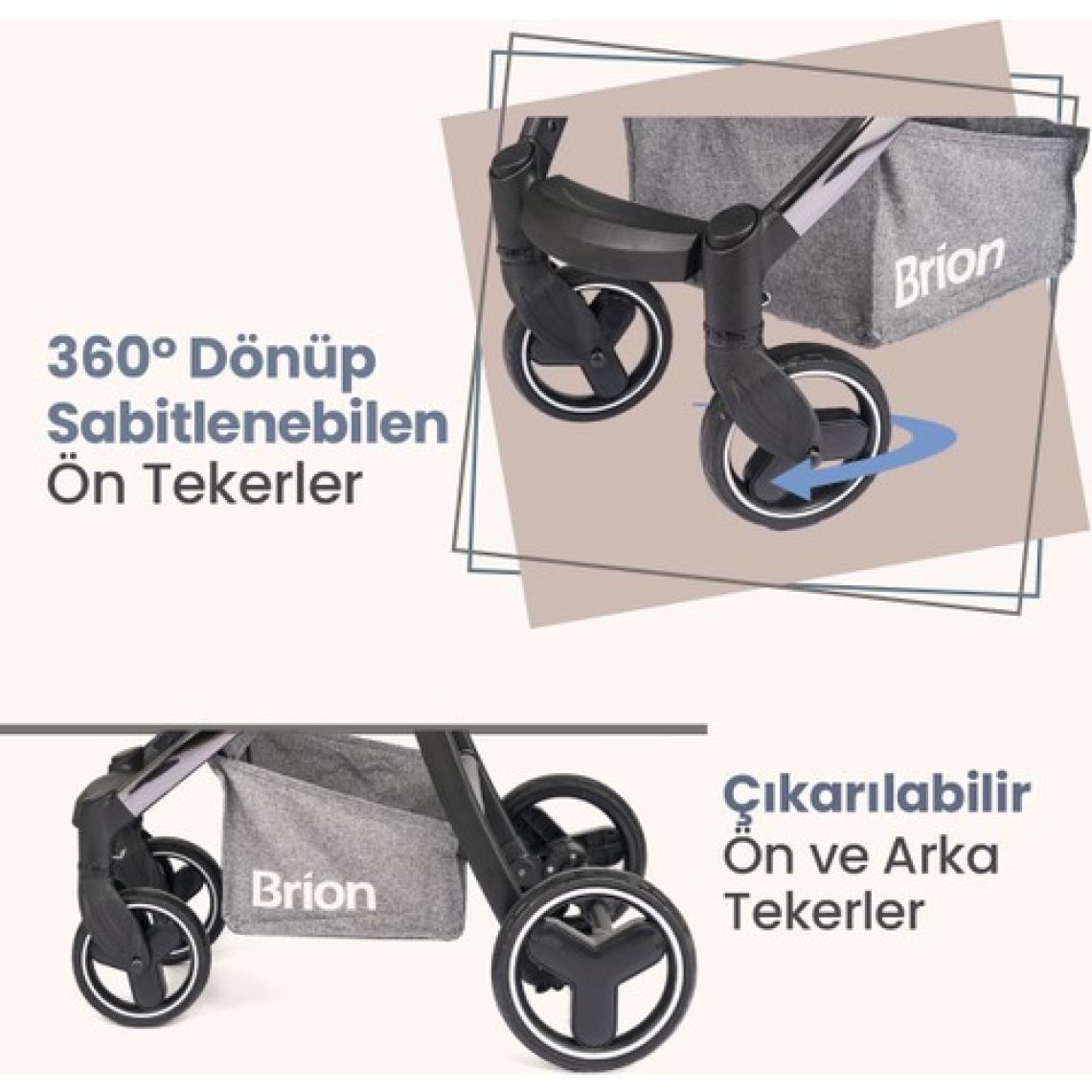 Brion Trendone Travel Sistem Bebek Arabası Siyah