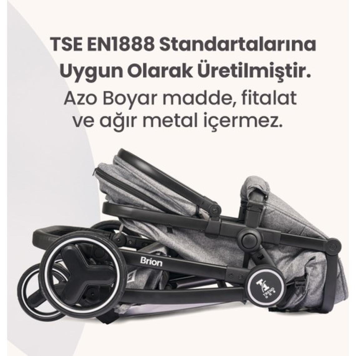 Brion Trendone Travel Sistem Bebek Arabası Siyah