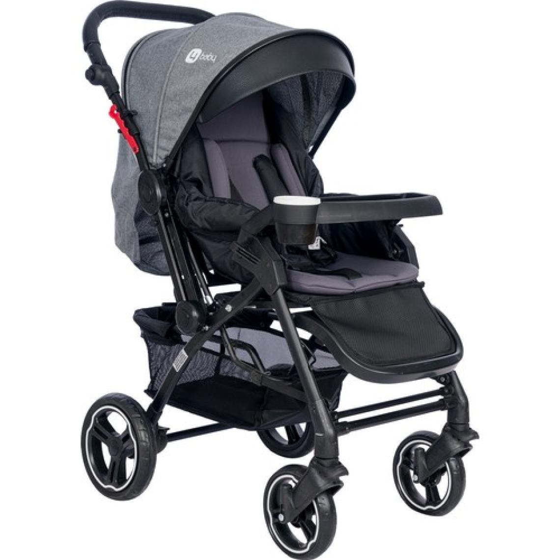 4 Baby Active Plus Çift Yönlü Bebek Arabası Gri(Yurt Dışından)