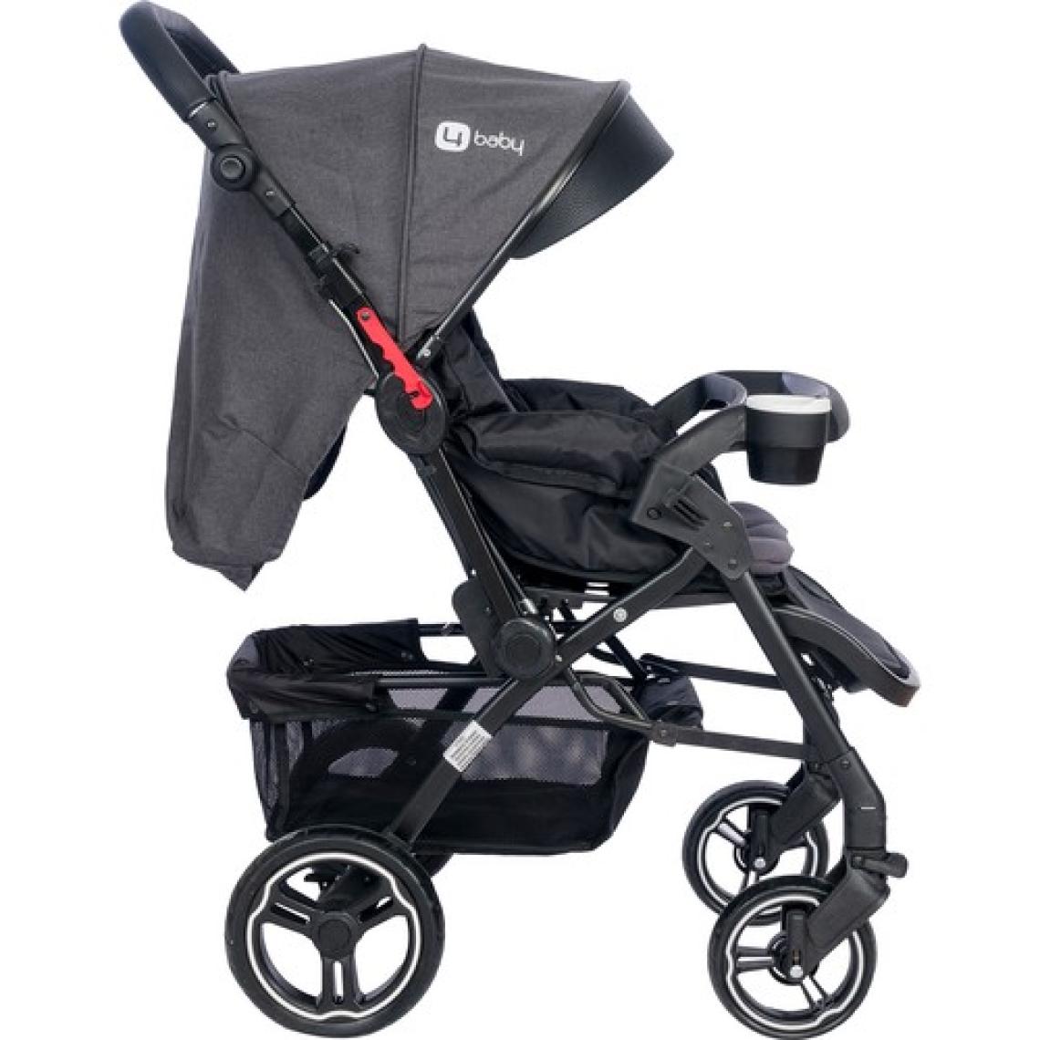 4 Baby Active Plus Çift Yönlü Bebek Arabası Gri(Yurt Dışından)