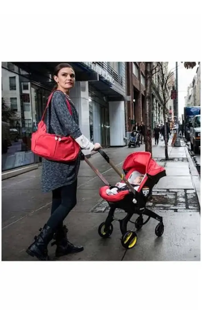 Doona+ Bebek Arabasına Dönüşen Tekerlekli Gr 0 Ana Kucağı Oto Koltuğu - Flame Red