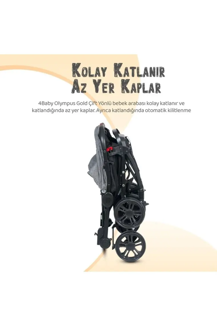 4 Baby Olympus Bebek Arabası Gold/kahve