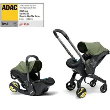 Doona İ Bebek Arabasına Dönüşen Tekerlekli Gr 0 İSize Ana Kucağı Oto Koltuğu - Desert Green