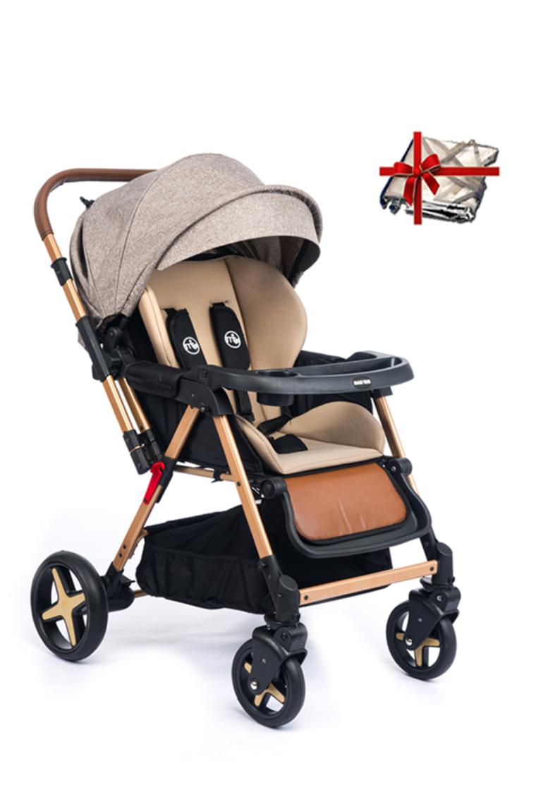 Maxi Taxi Milano  Çift Yönlü Mama Tablalı Bebek Arabası