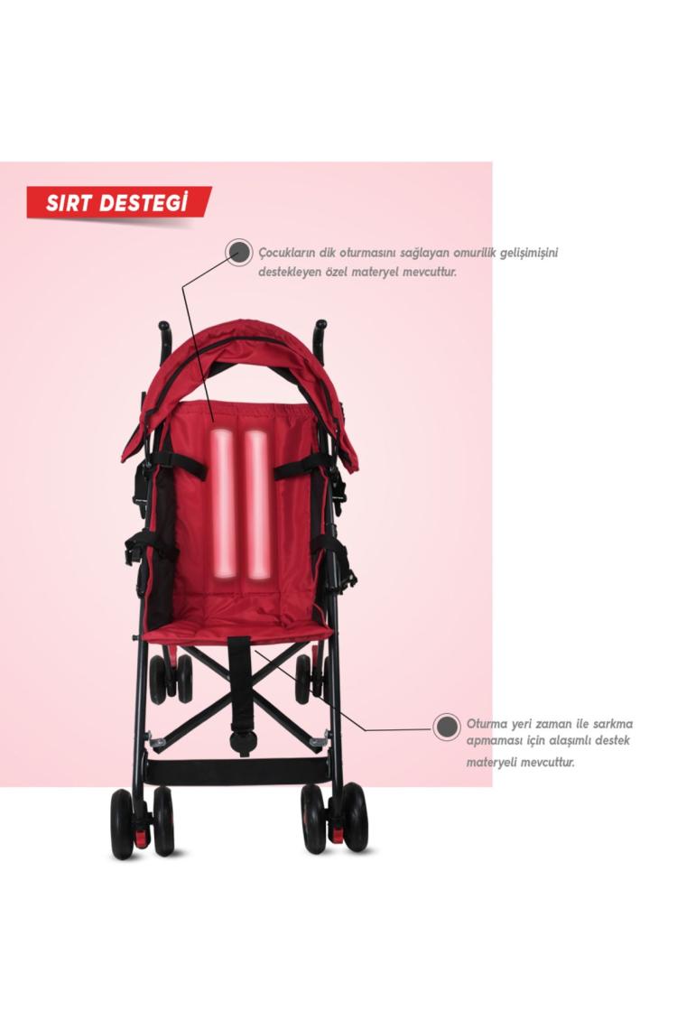 Rival Tokyo Hafif Baston Bebek Arabası RV108 Bordo