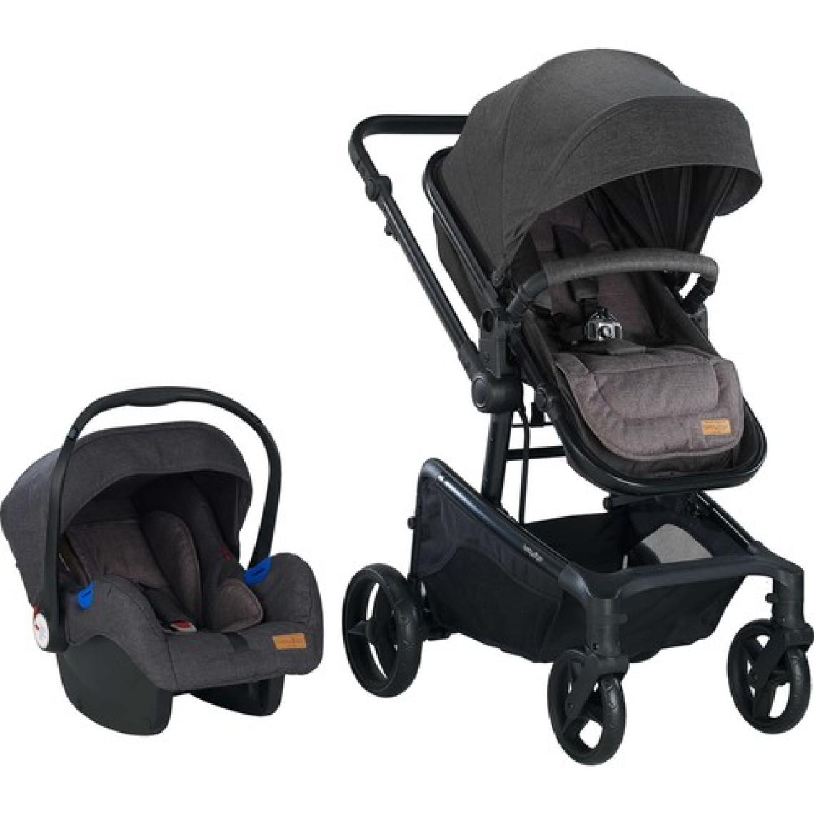 Baby2go Motti Travel Sistem Bebek Arabası Siyah