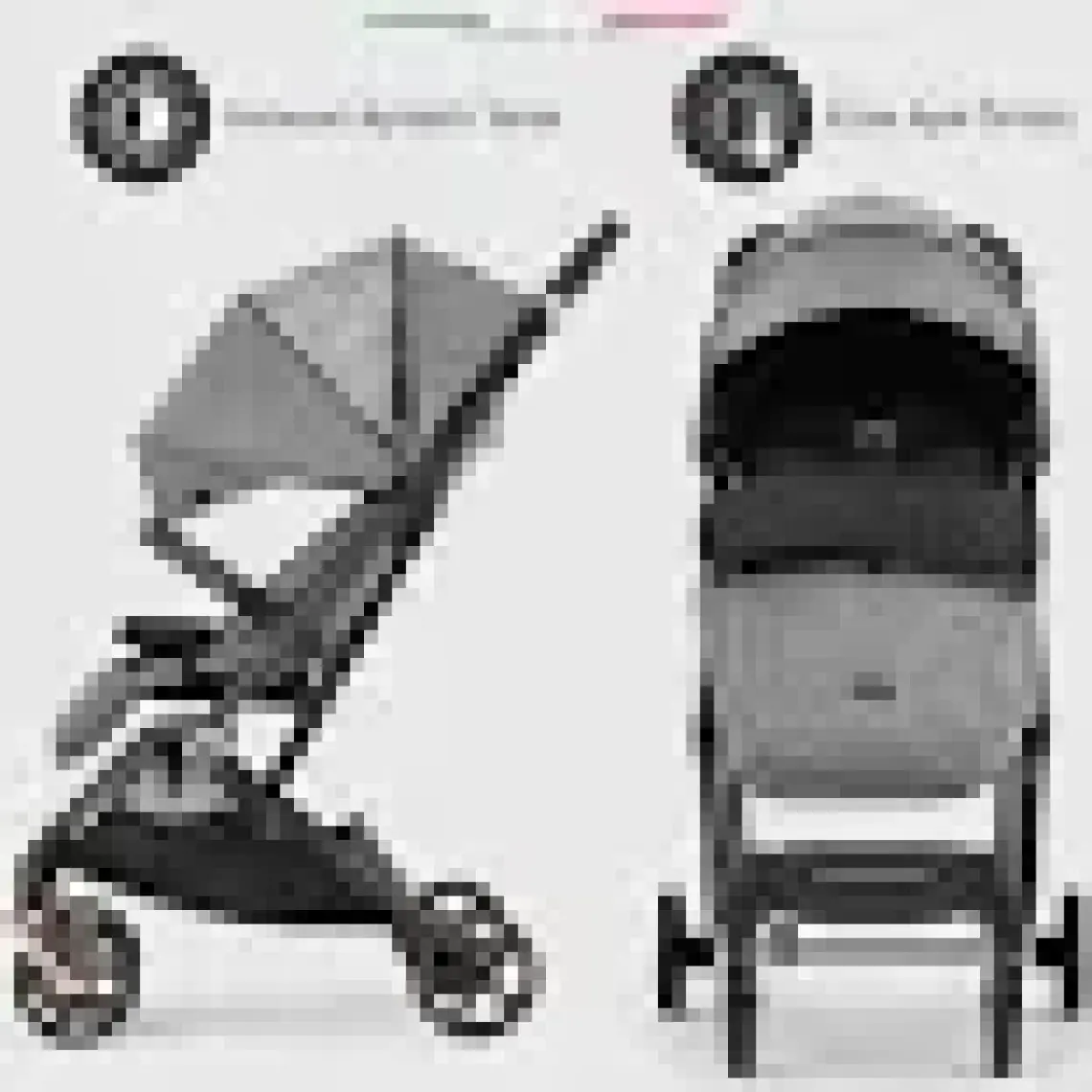 Elele Plane 2 Kabin Tipi Bebek Arabası Rose Kahverengi