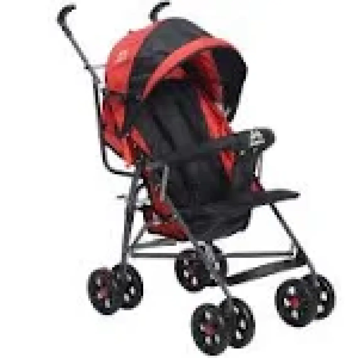 Aldeba 3018 Yarım Yatarlı Baston Bebek Arabası Kırmızı