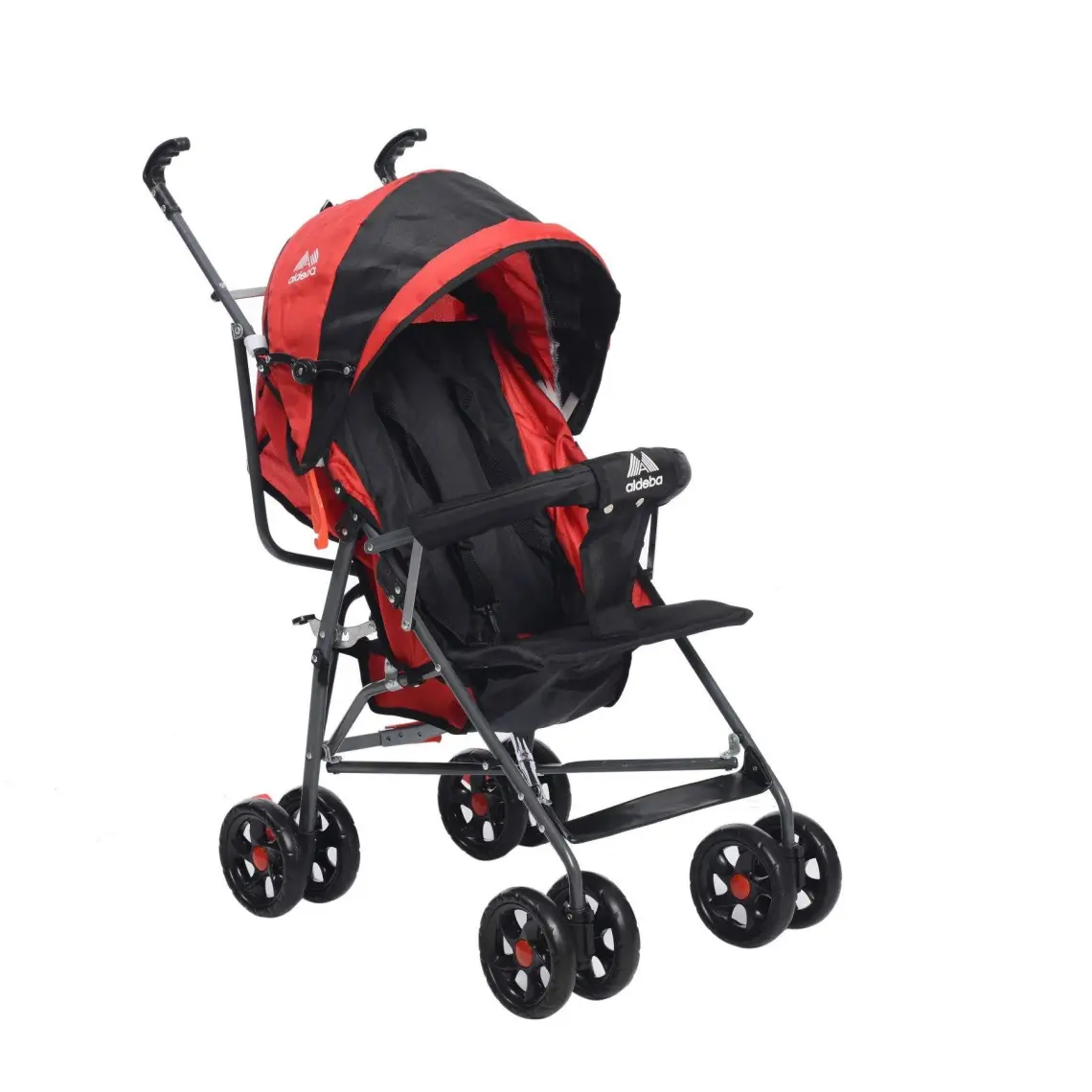 Aldeba 3018 Yarım Yatarlı Baston Bebek Arabası Kırmızı