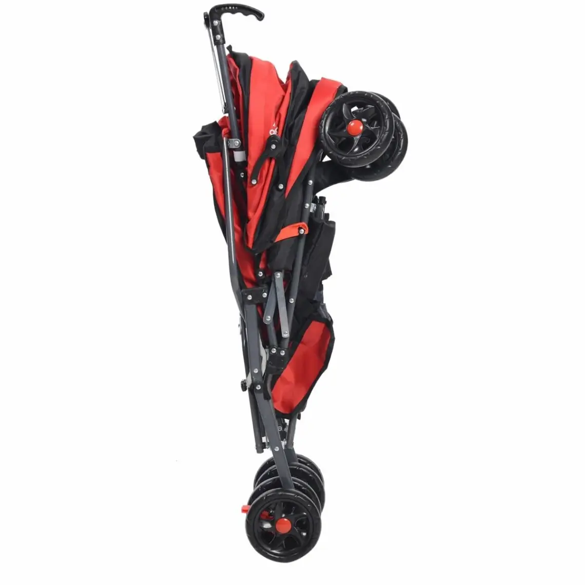Aldeba 3018 Yarım Yatarlı Baston Bebek Arabası Kırmızı