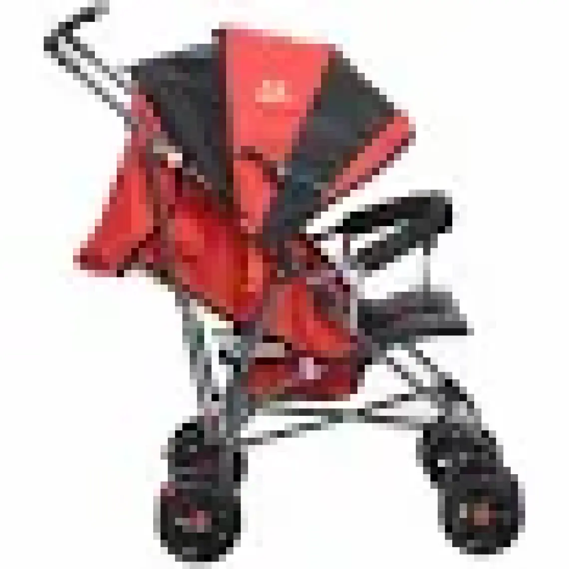 Aldeba 3018 Yarım Yatarlı Baston Bebek Arabası Kırmızı
