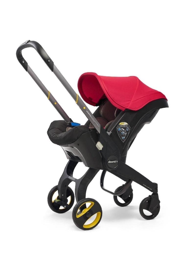 Doona+ Bebek Arabasına Dönüşen Tekerlekli Gr 0 Ana Kucağı Oto Koltuğu - Flame Red
