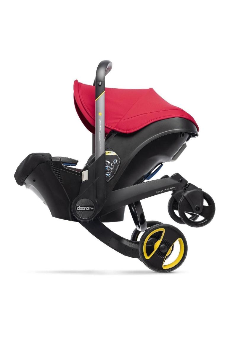 Doona+ Bebek Arabasına Dönüşen Tekerlekli Gr 0 Ana Kucağı Oto Koltuğu - Flame Red