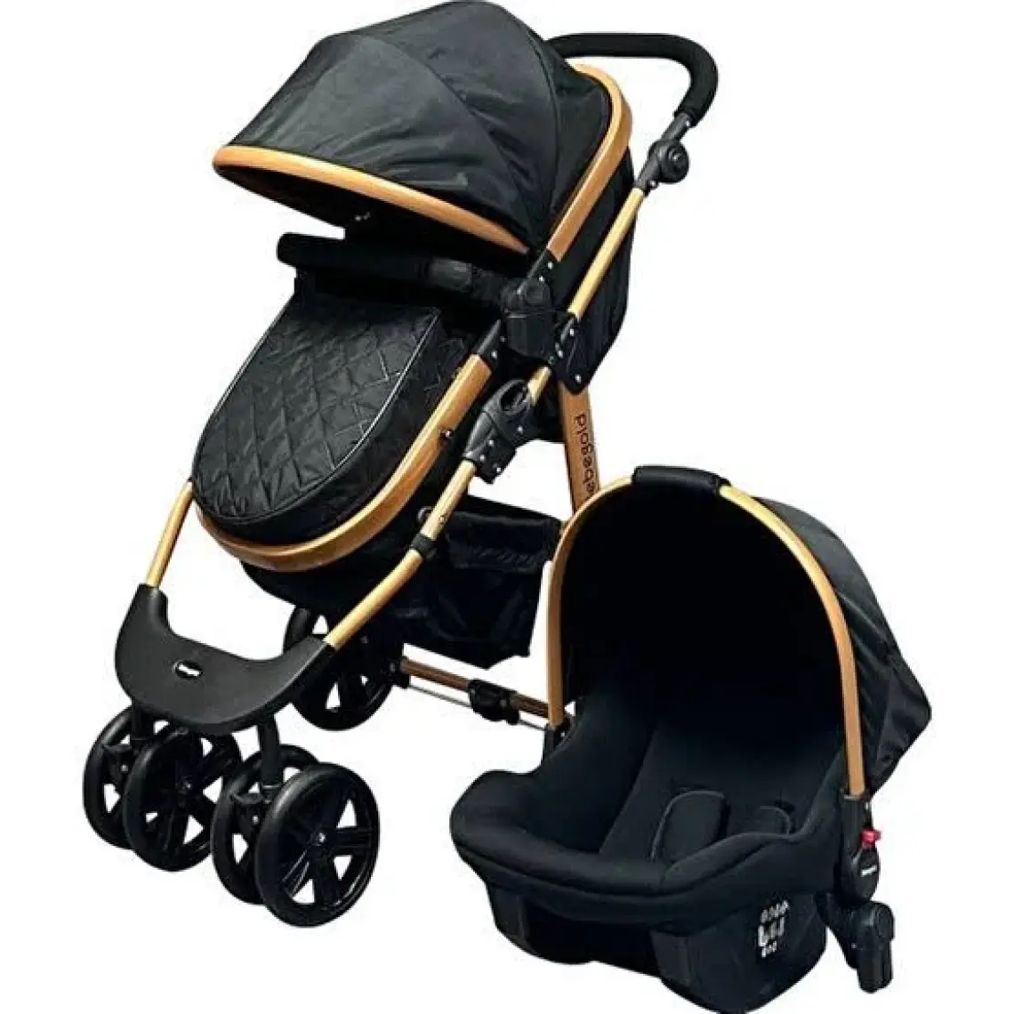 Bebegold Classic Black Travel Sistem Bebek Arabası