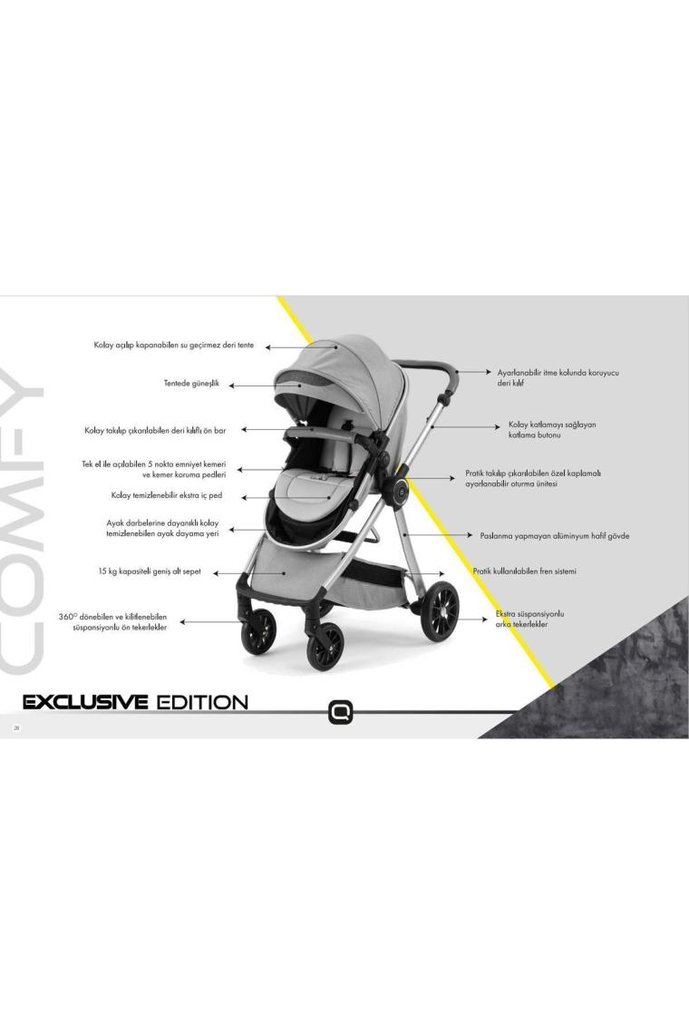 Jusso Quard Comfy Travel Sistem Bebek Arabası