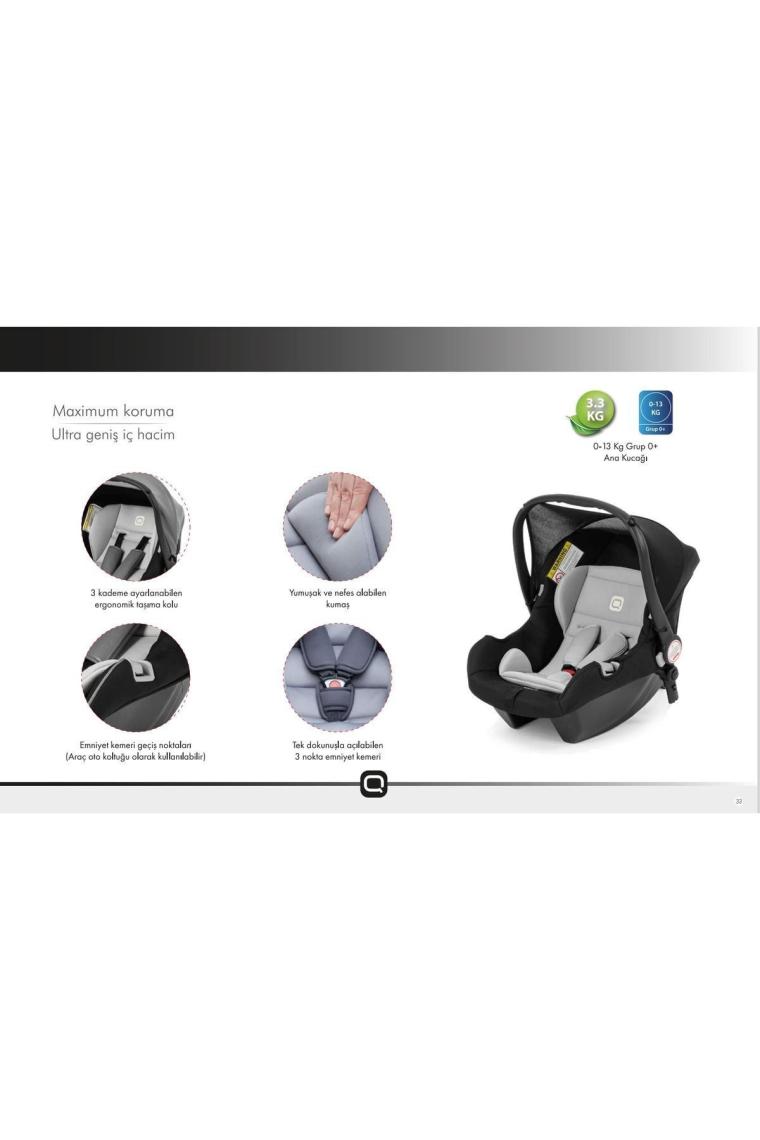 Jusso Quard Comfy Travel Sistem Bebek Arabası