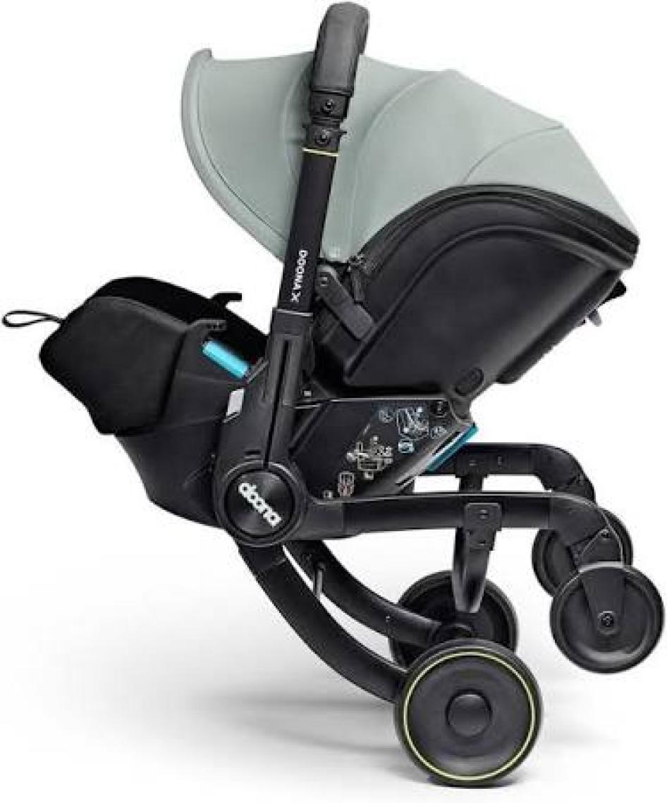Doona X Bebek Arabasına Dönüşen Tekerlekli gr 0 I-Size 3 Yatış Pozisyonlu Ana Kucağı Oto Koltuğu Dusty Sage